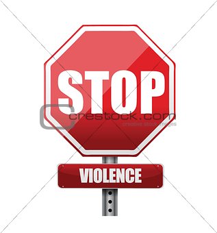 stop violence illustration design