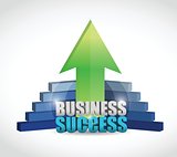 unique business success graph illustration