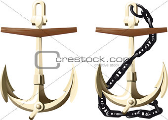 Classic Admiralty anchor