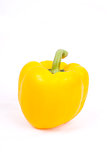 yellow peppers on a white background
