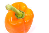 orange peppers on a white background