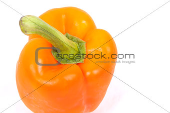 orange peppers on a white background