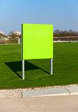 blank green billboard