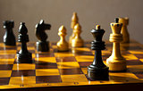 chess on the chessboard