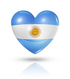 Love Argentina, heart flag icon