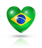 Love Brazil, heart flag icon