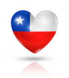 Love Chile, heart flag icon