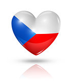 Love Czech Republic, heart flag icon