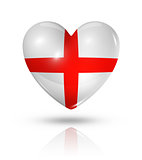 Love England, heart flag icon