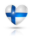 Love Finland, heart flag icon