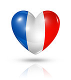 Love France, heart flag icon