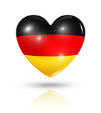 Love Germany, heart flag icon