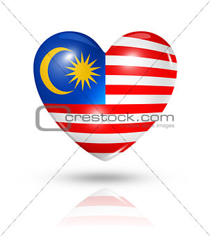 Love Malaysia, heart flag icon