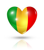 Love Mali, heart flag icon