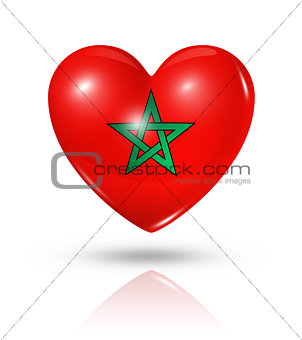 Love Morocco, heart flag icon