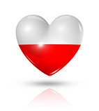 Love Poland, heart flag icon