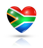 Love South Africa, heart flag icon