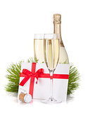 Champagne and gift letter