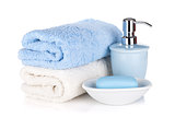 Soap and two towels