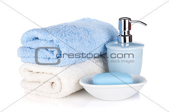 Soap and two towels