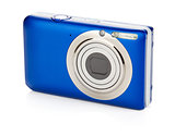 Blue compact camera
