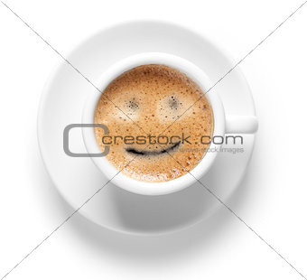 Espresso cup with smile
