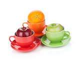 Apple and orange fruit tea