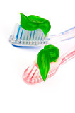 Toothpaste on Toothbrushes
