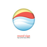 round abstract sign