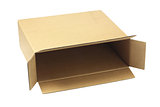 Open Brown Paper Box 