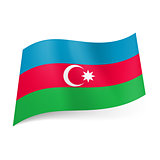State flag of Azerbaijan.