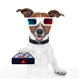 remote control 3d glasses tv movie dog 