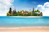 Thailand ocean landscape, concept