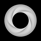 Metal spiral ring.