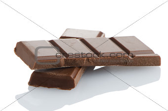 Closeup detail of chocolate parts