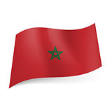State flag of Morocco.
