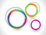 colorful rainbow circle based background