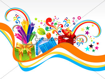 abstract gift wave background