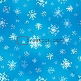 Seamless background snowflakes 1
