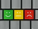 Keyboard positive, neutral and negative