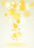 Colourful yellow shiny vector background