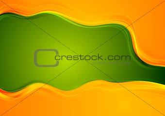 Colourful vector waves background