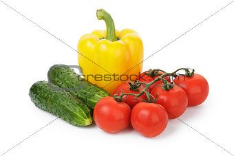 fresh vegetables for salad