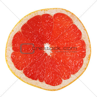 slice of ripe orange grapefruit