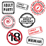 adult content stamp series