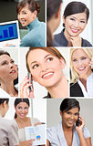 Montage of Successful Business Women 