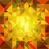 Abstract Autumn Colors Geometric Background