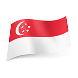 State flag of Singapore.