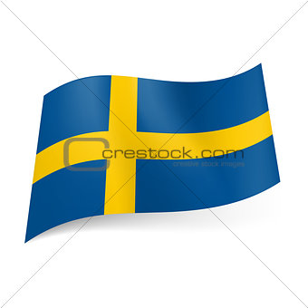 State flag of Sweden.