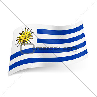 State flag of Uruguay.